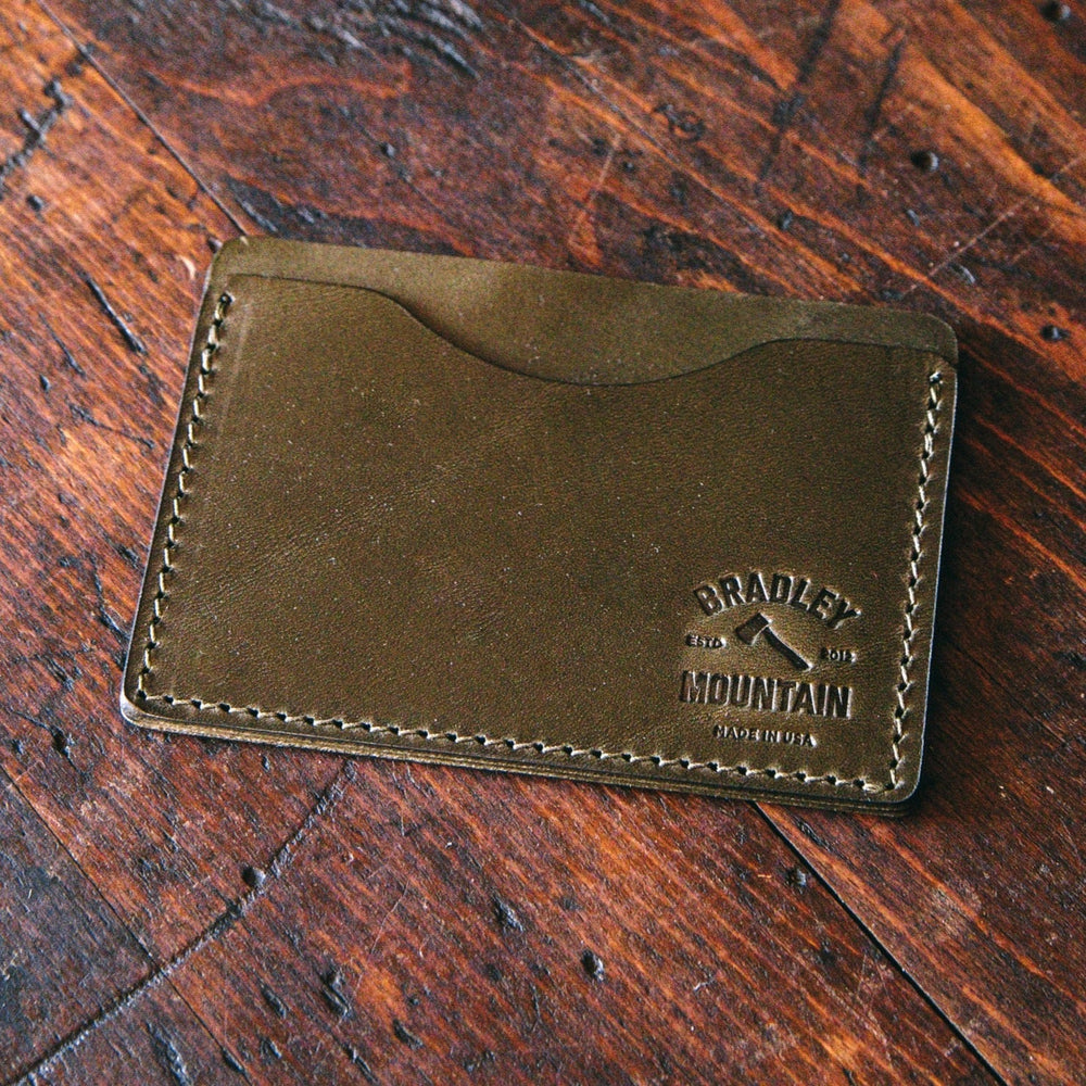 
            
                Load image into Gallery viewer, Card Wallet - Olive Bradley Mountain 
            
        