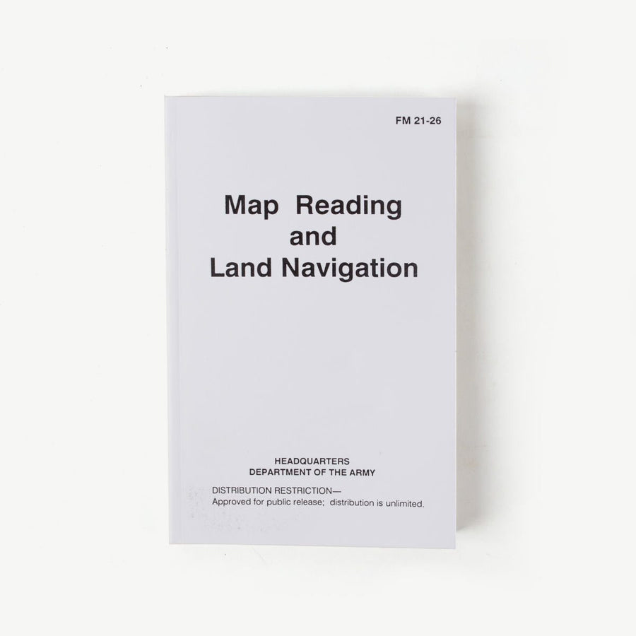 Map Reading & Land Navigation Book Bradley Mountain